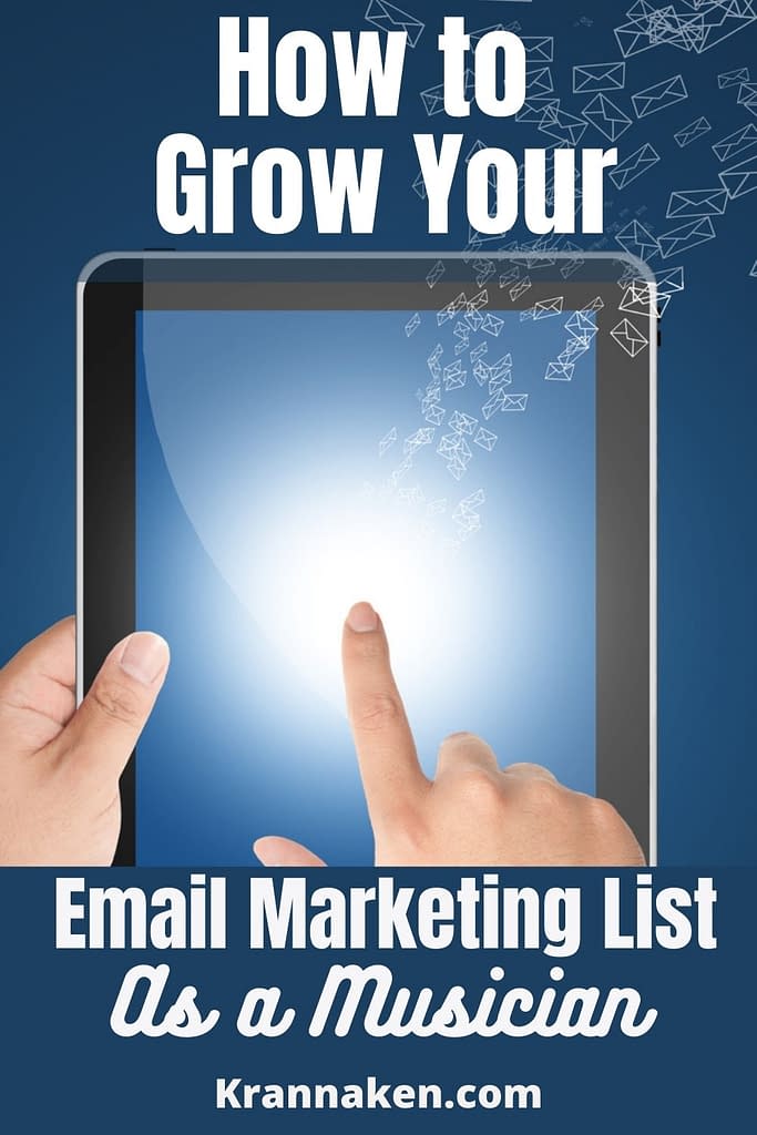 Pinterest pin about how to grow your email list with these email marketing service providers