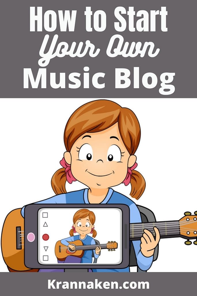 Pinterest pin for Blogging for Musicians - How to Start Your Own Music Blog