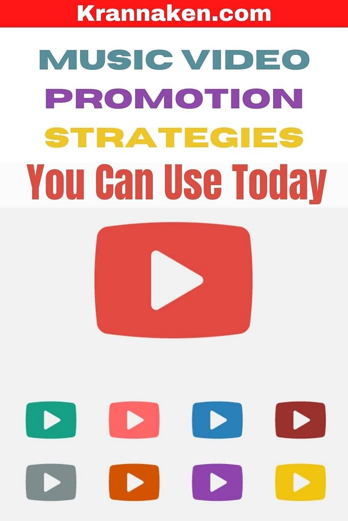 Pinterest pin reads Music Video Promotion Strategies You Can Use Today